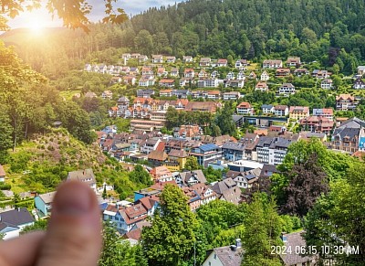 Triberg to waterfall